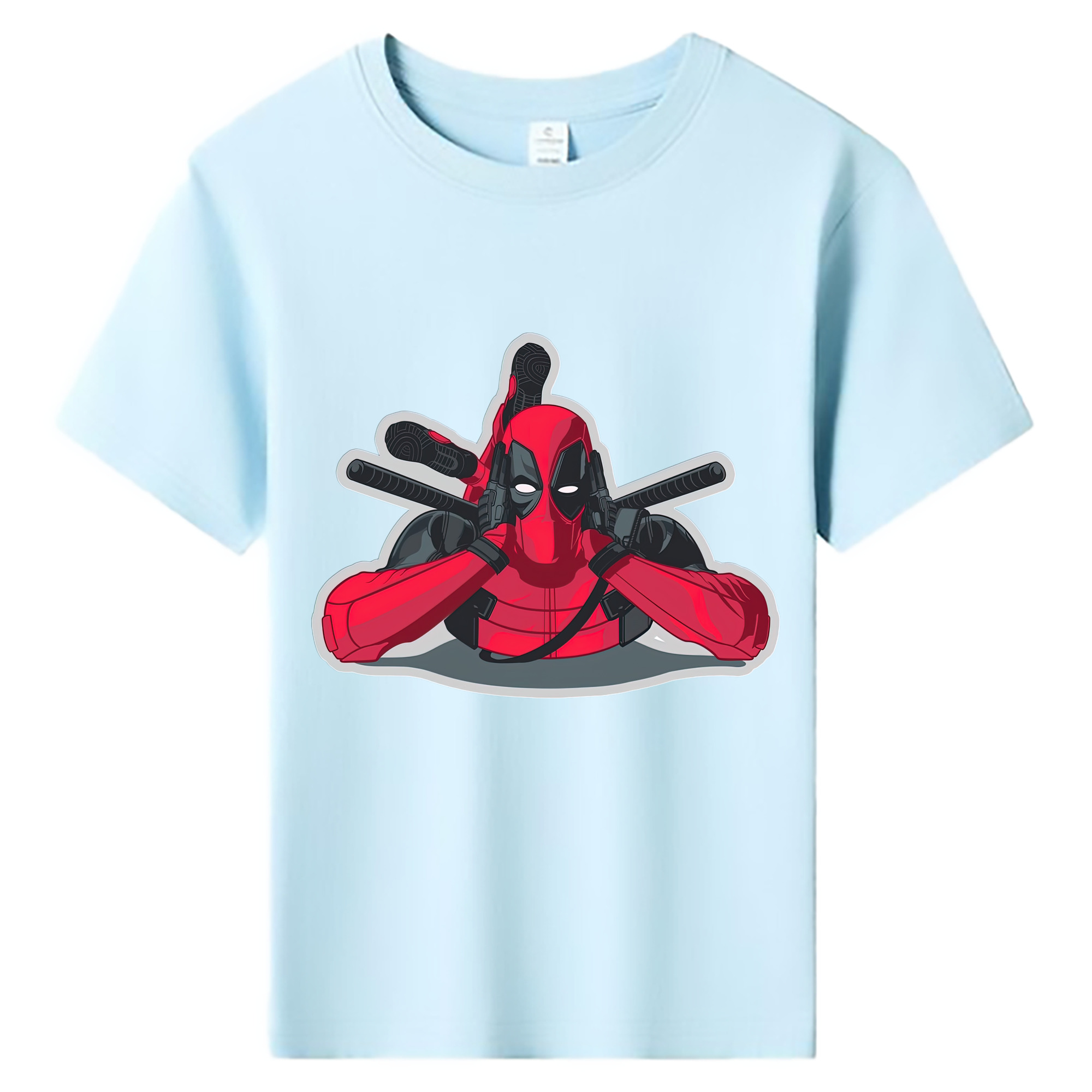 （画像用） Deadpool デッドプール 綿100％キッズTシャツ（フロントプリント）